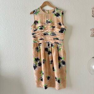 MOSCHINO Cheap and Chic Watercolor Silk Floral Dress